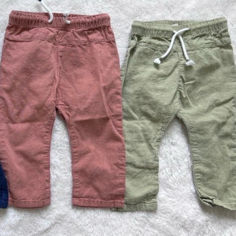 Set of 2 Harem style linen pants